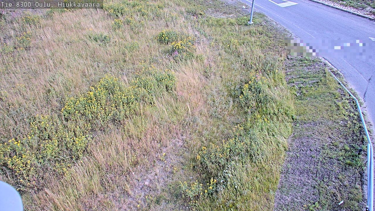 Weather Camera Image road 8300 Oulu Hiukkavaara, Oulu, Pohjois-Pohjanmaa