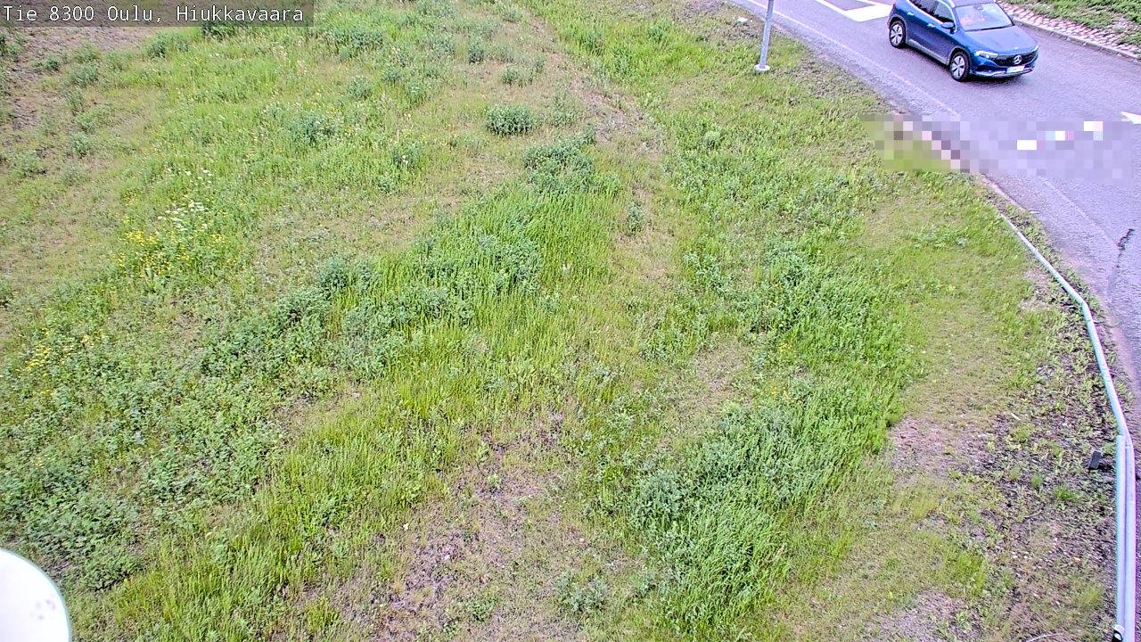 Weather Camera Image väg 8300 Oulu Hiukkavaara, Oulu, Pohjois-Pohjanmaa