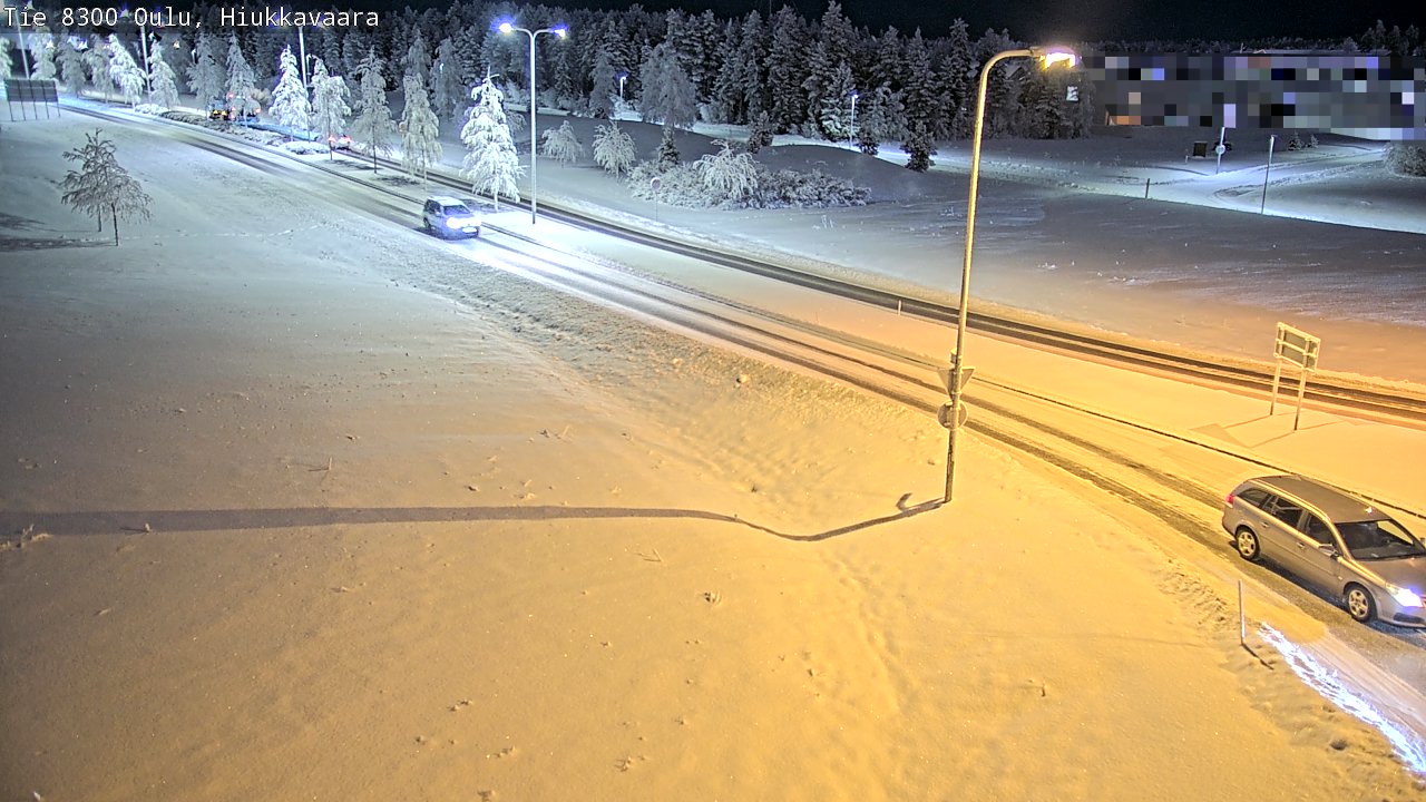 Kelikamerat Kuva tie 8300 Oulu Hiukkavaara, Oulu, Pohjois-Pohjanmaa