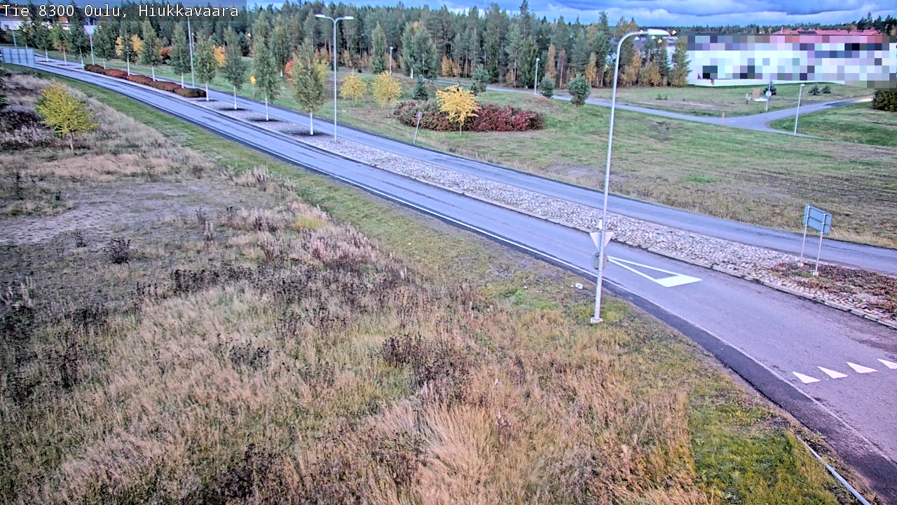 Weather Camera Image väg 8300 Oulu Hiukkavaara, Oulu, Pohjois-Pohjanmaa