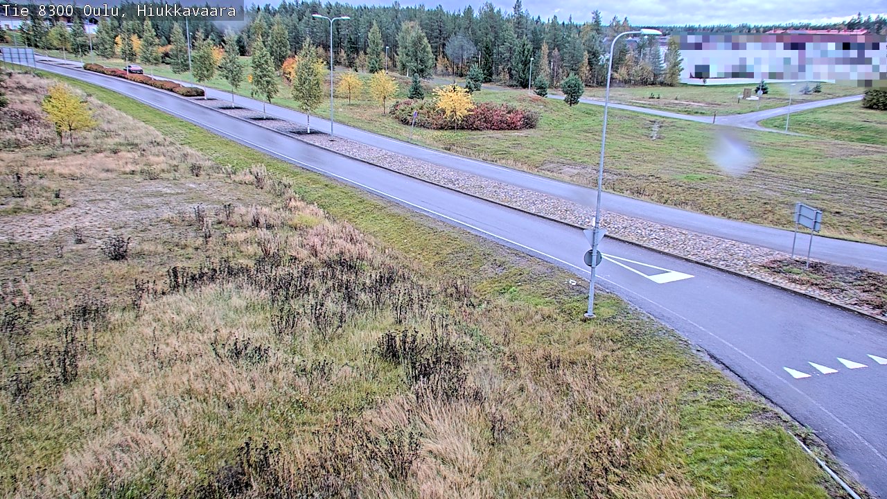 Weather Camera Image road 8300 Oulu Hiukkavaara, Oulu, Pohjois-Pohjanmaa