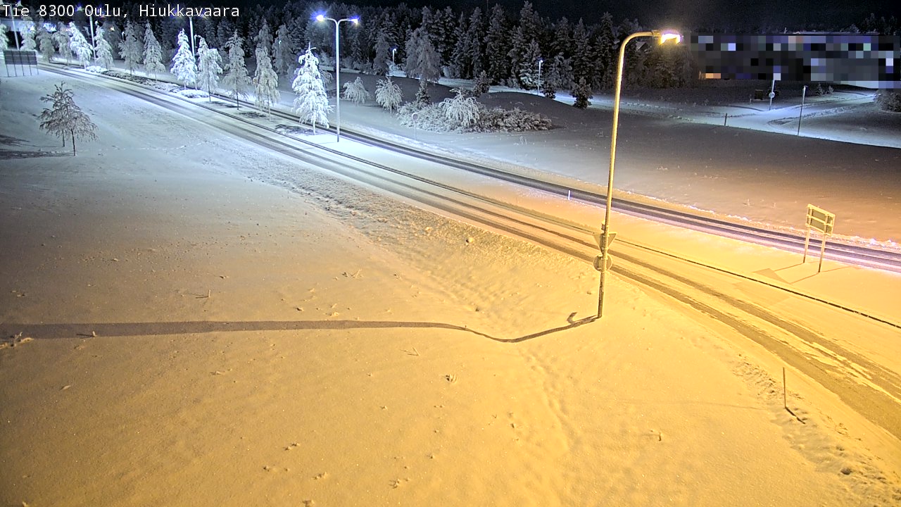 Kelikamerat Kuva tie 8300 Oulu Hiukkavaara, Oulu, Pohjois-Pohjanmaa