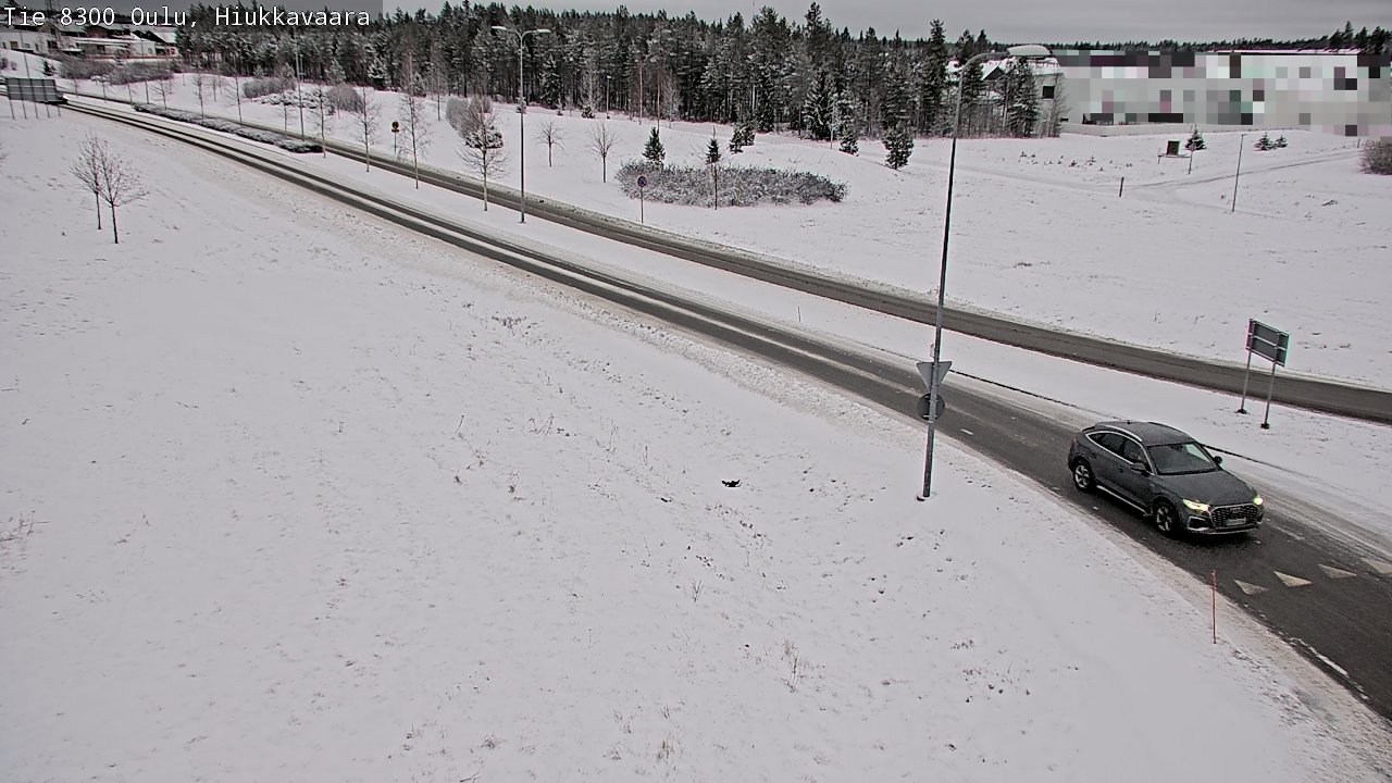 Weather Camera Image väg 8300 Oulu Hiukkavaara, Oulu, Pohjois-Pohjanmaa