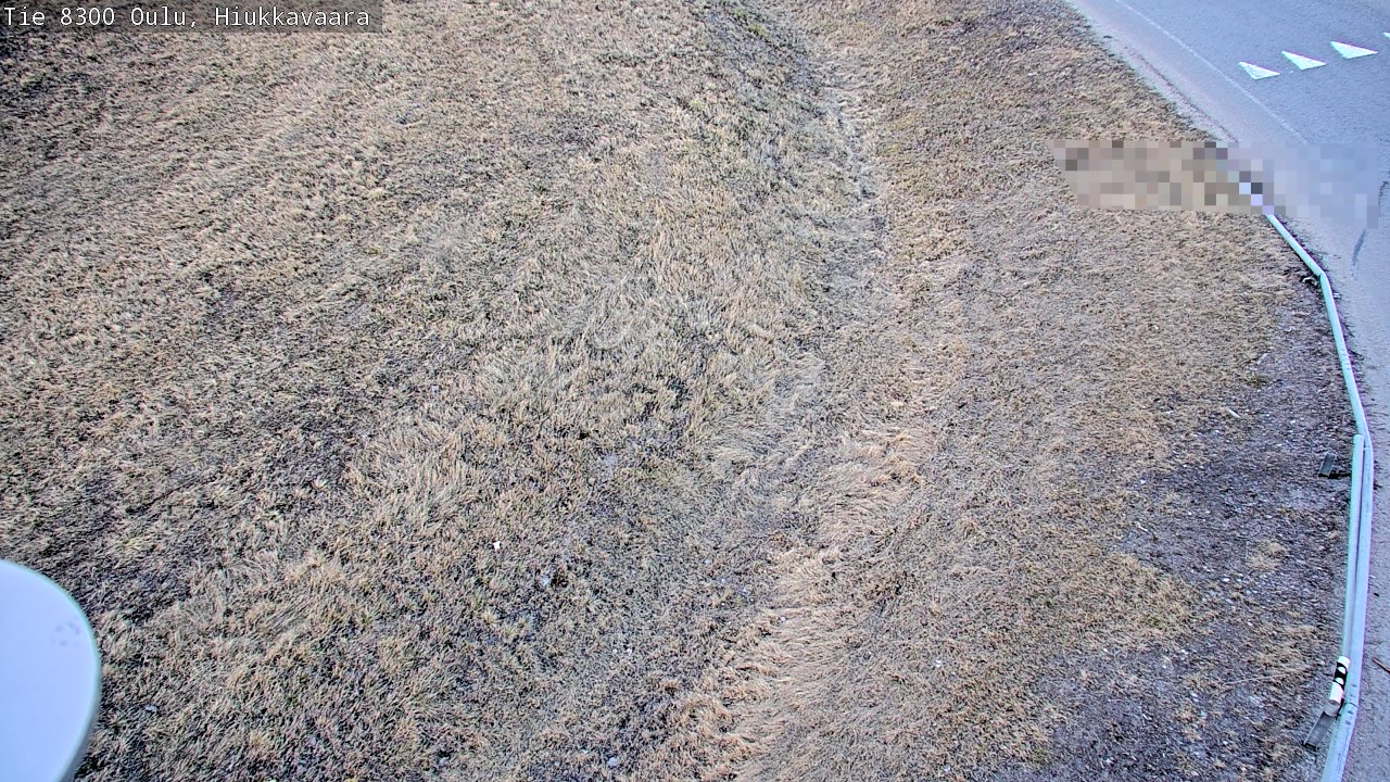 Weather Camera Image väg 8300 Oulu Hiukkavaara, Oulu, Pohjois-Pohjanmaa