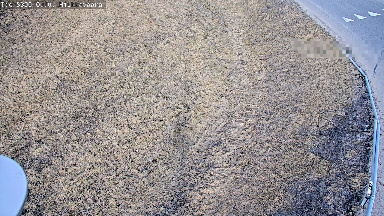 Weather Camera Image väg 8300 Oulu Hiukkavaara, Oulu, Pohjois-Pohjanmaa