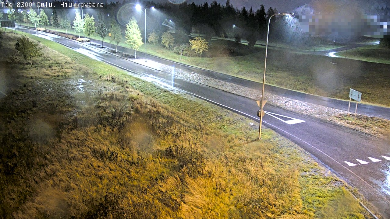 Weather Camera Image väg 8300 Oulu Hiukkavaara, Oulu, Pohjois-Pohjanmaa