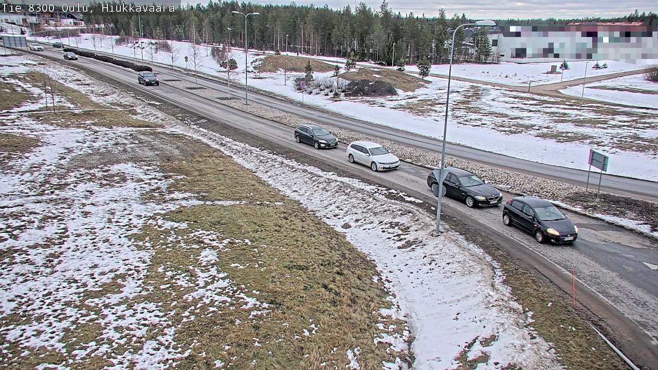 Weather Camera Image väg 8300 Oulu Hiukkavaara, Oulu, Pohjois-Pohjanmaa