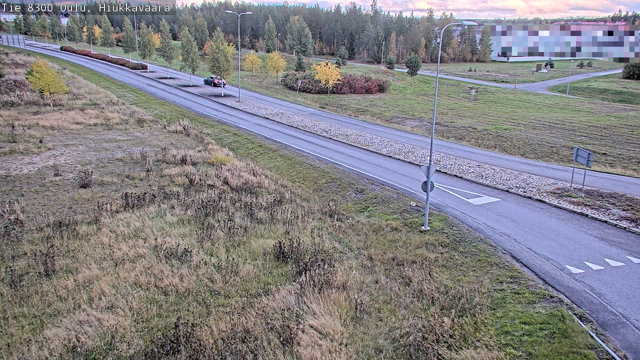 Weather Camera Image väg 8300 Oulu Hiukkavaara, Oulu, Pohjois-Pohjanmaa