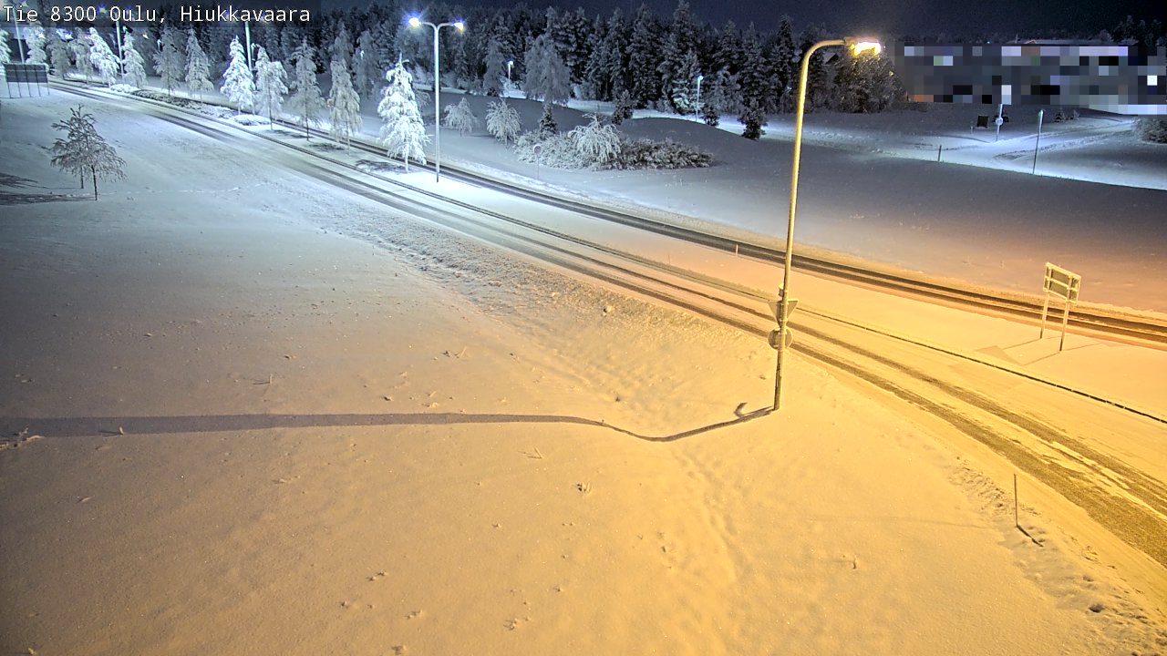 Kelikamerat Kuva tie 8300 Oulu Hiukkavaara, Oulu, Pohjois-Pohjanmaa