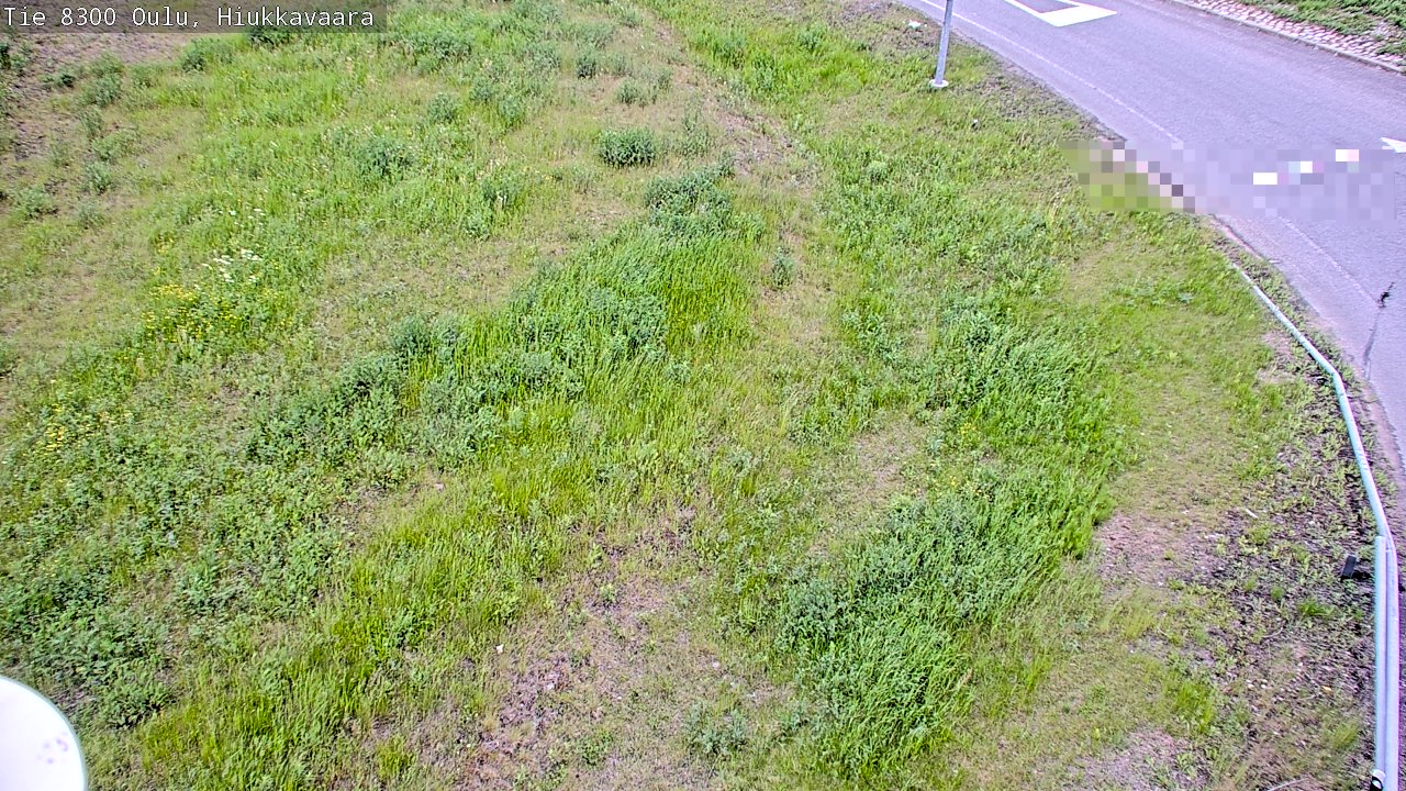 Weather Camera Image road 8300 Oulu Hiukkavaara, Oulu, Pohjois-Pohjanmaa
