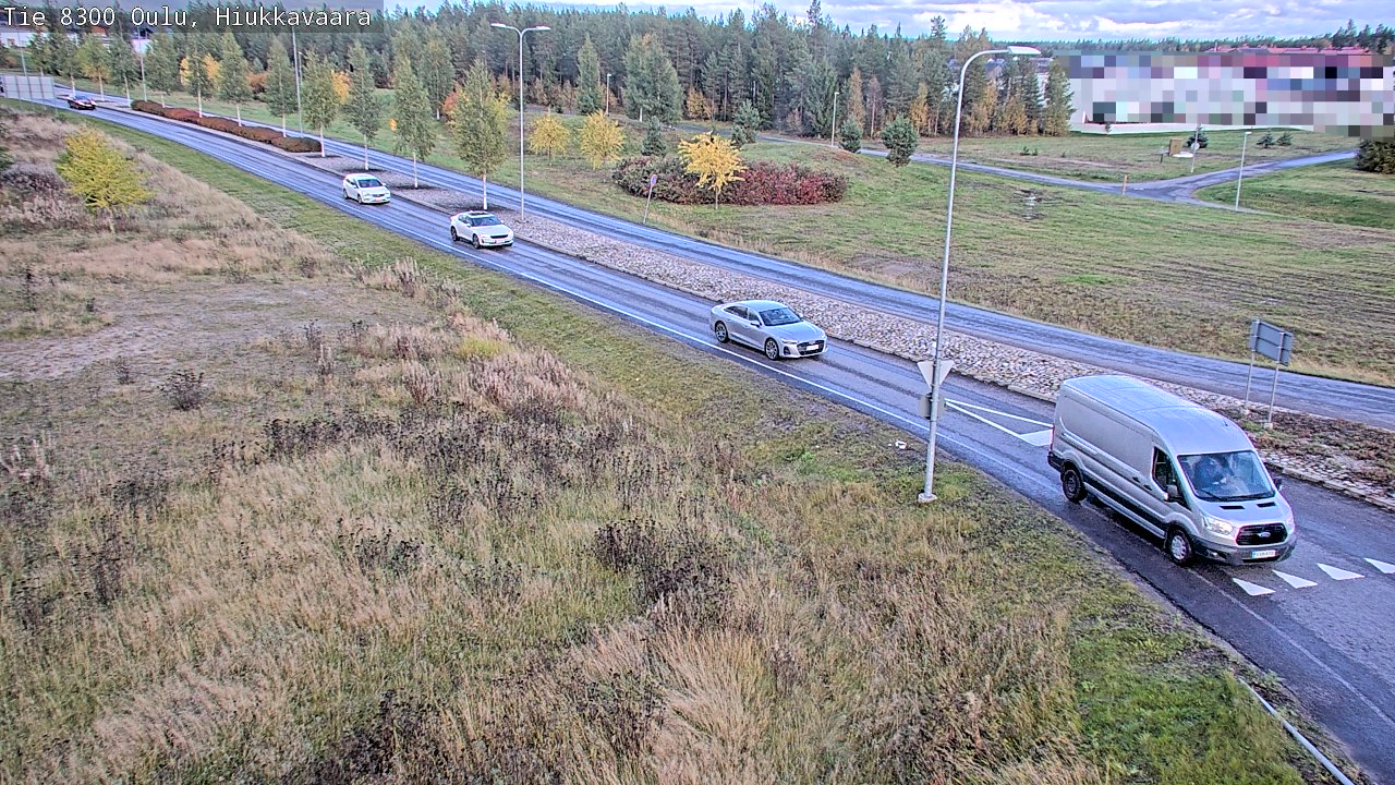 Weather Camera Image väg 8300 Oulu Hiukkavaara, Oulu, Pohjois-Pohjanmaa