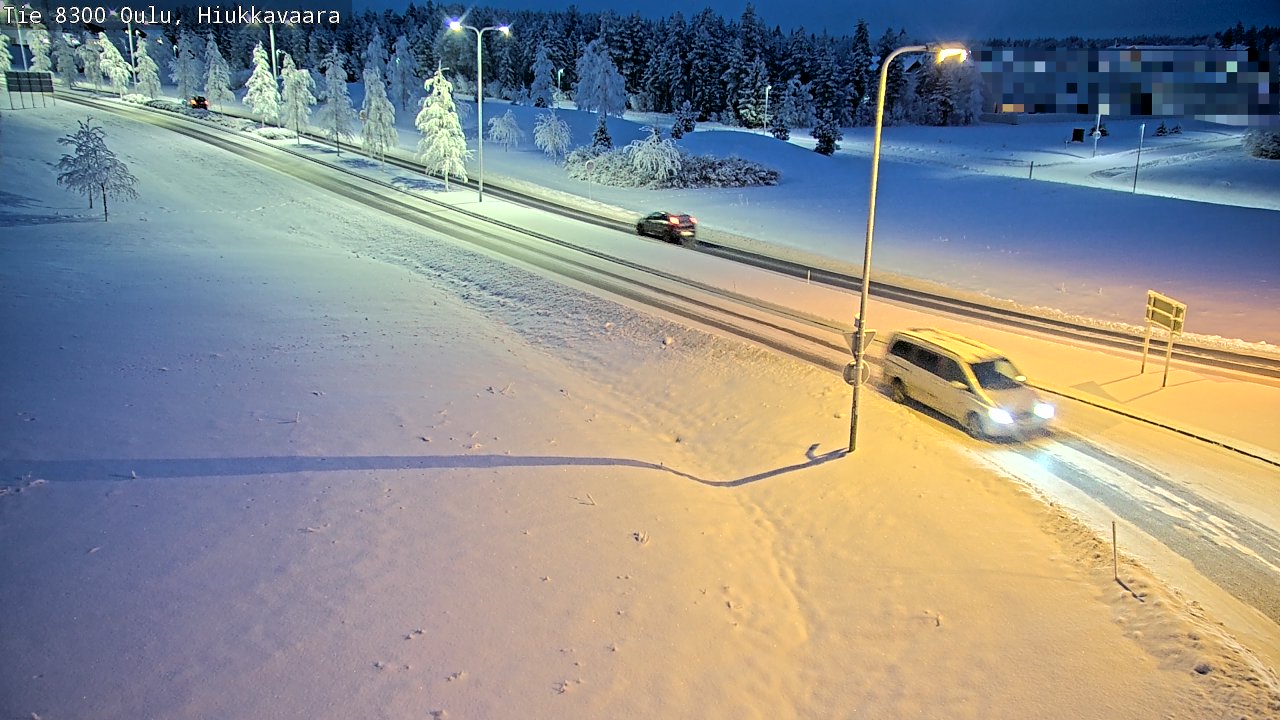 Kelikamerat Kuva tie 8300 Oulu Hiukkavaara, Oulu, Pohjois-Pohjanmaa