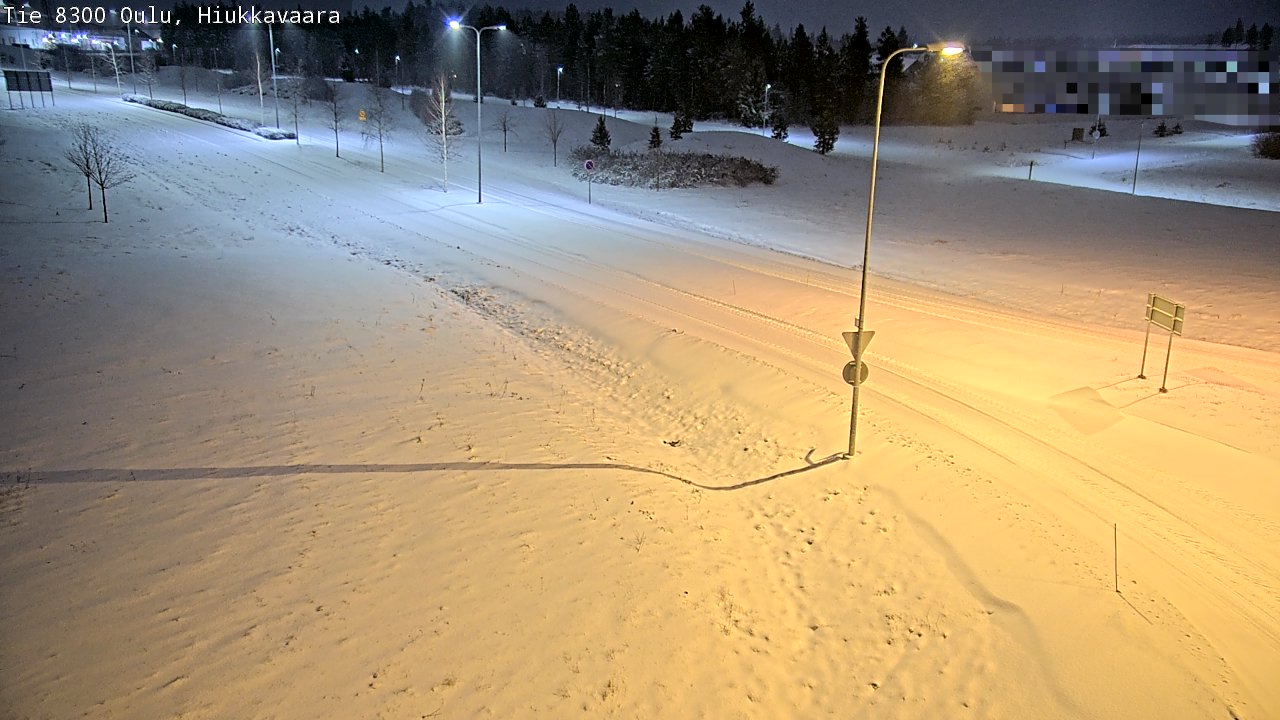 Kelikamerat Kuva tie 8300 Oulu Hiukkavaara, Oulu, Pohjois-Pohjanmaa