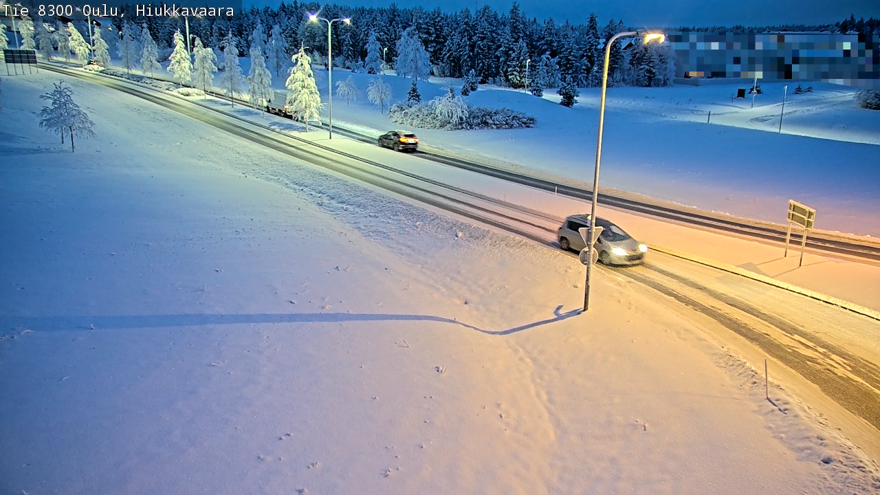 Kelikamerat Kuva tie 8300 Oulu Hiukkavaara, Oulu, Pohjois-Pohjanmaa