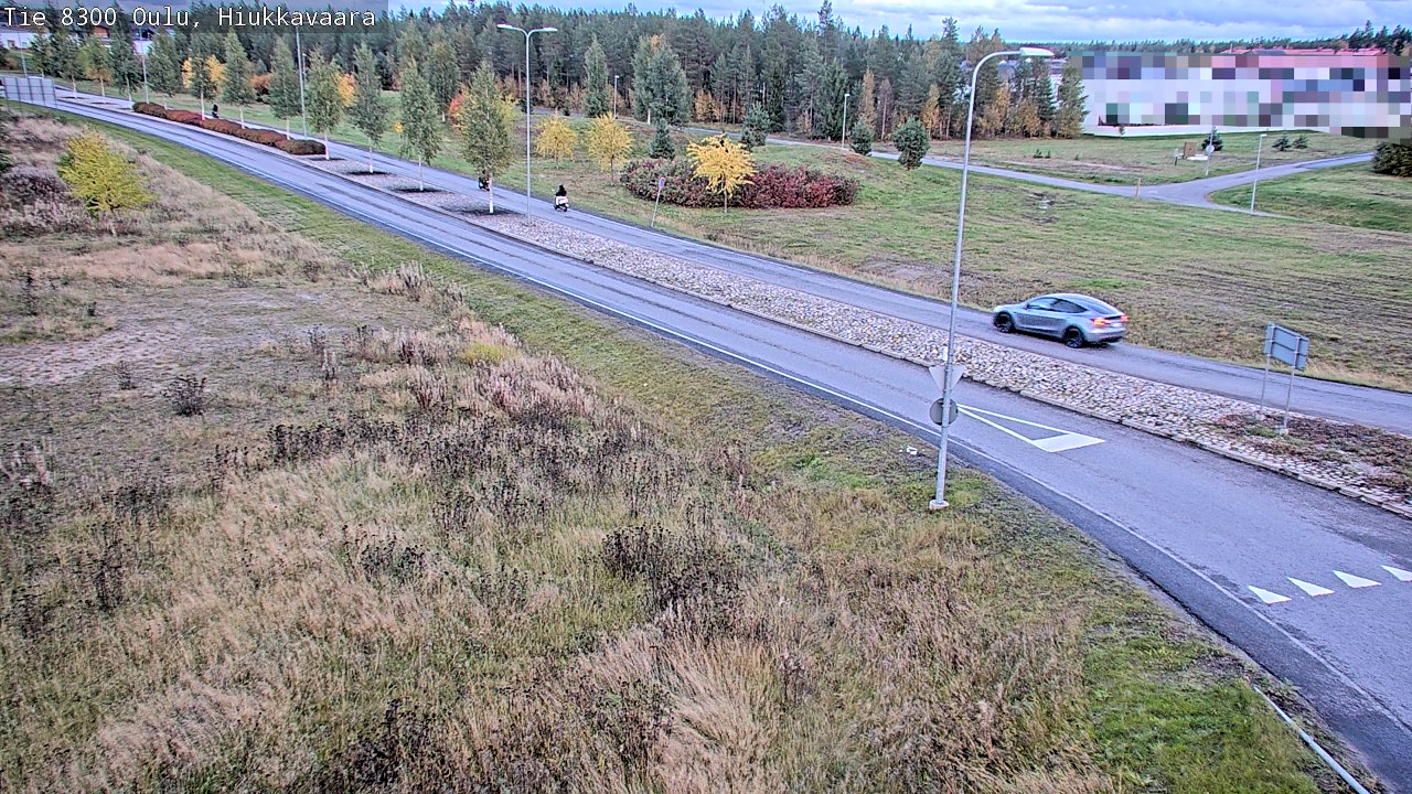 Weather Camera Image väg 8300 Oulu Hiukkavaara, Oulu, Pohjois-Pohjanmaa