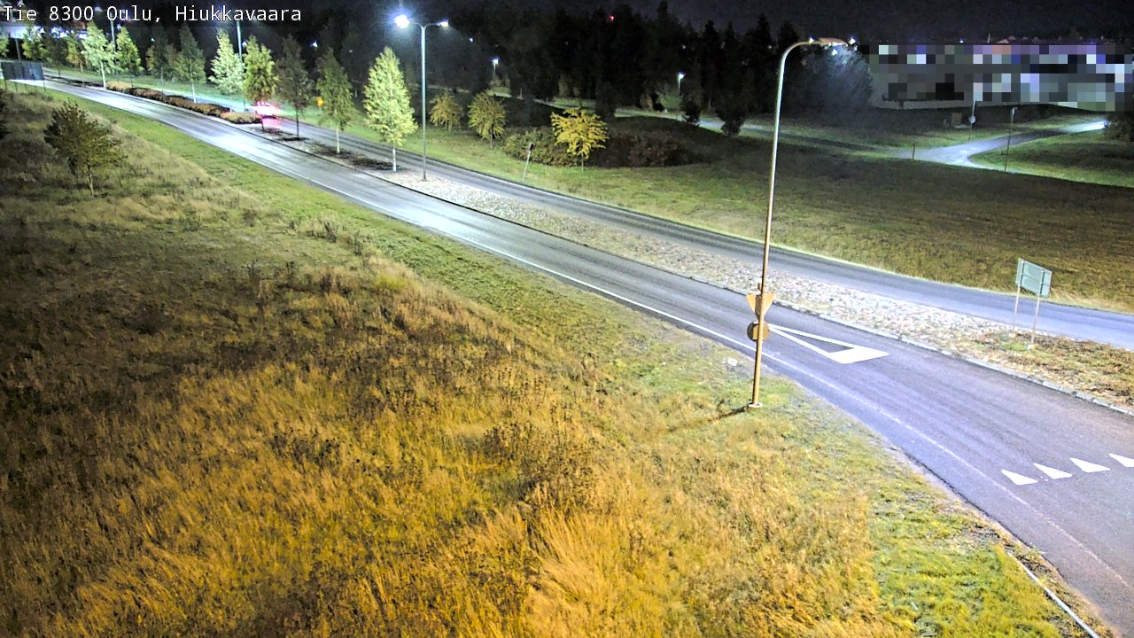 Weather Camera Image väg 8300 Oulu Hiukkavaara, Oulu, Pohjois-Pohjanmaa
