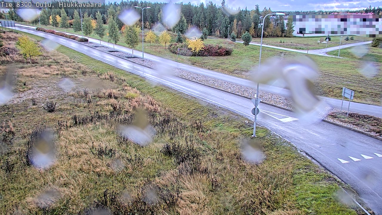 Weather Camera Image väg 8300 Oulu Hiukkavaara, Oulu, Pohjois-Pohjanmaa
