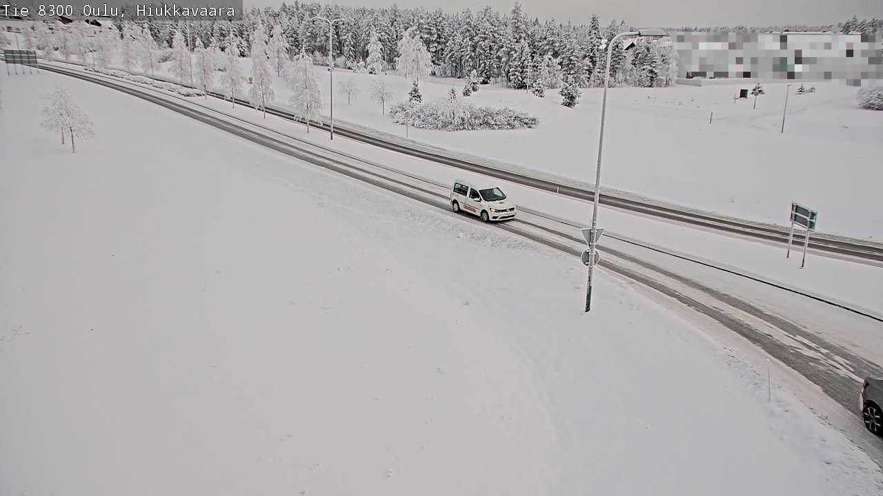 Weather Camera Image road 8300 Oulu Hiukkavaara, Oulu, Pohjois-Pohjanmaa