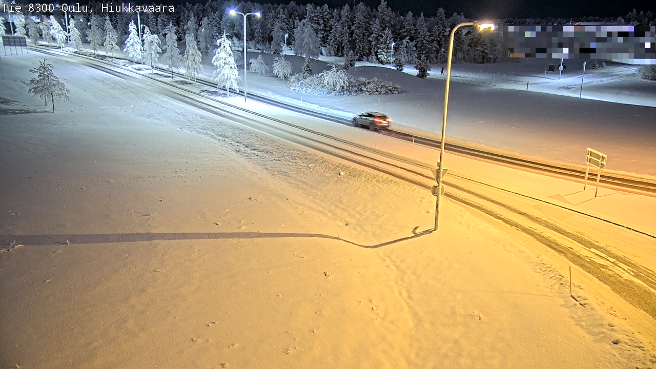 Kelikamerat Kuva tie 8300 Oulu Hiukkavaara, Oulu, Pohjois-Pohjanmaa