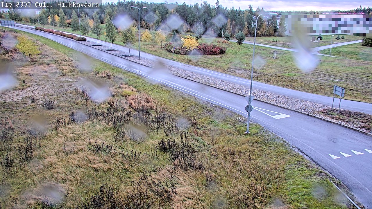 Weather Camera Image väg 8300 Oulu Hiukkavaara, Oulu, Pohjois-Pohjanmaa