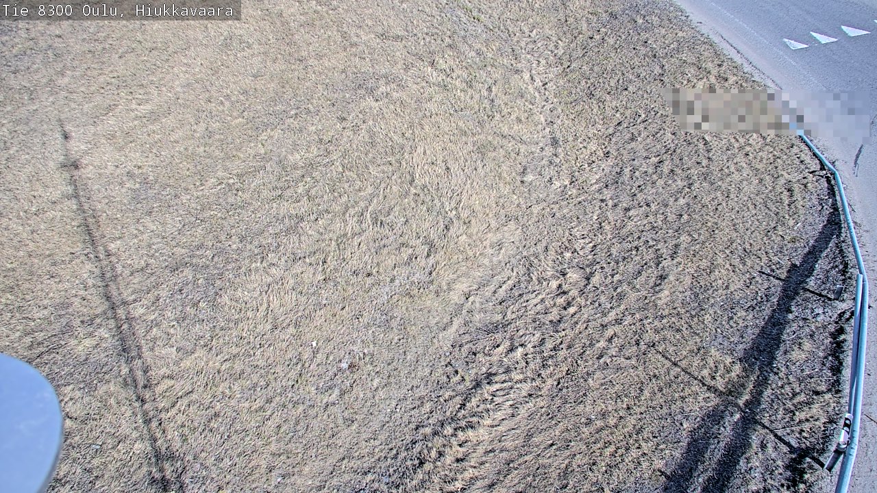Weather Camera Image väg 8300 Oulu Hiukkavaara, Oulu, Pohjois-Pohjanmaa