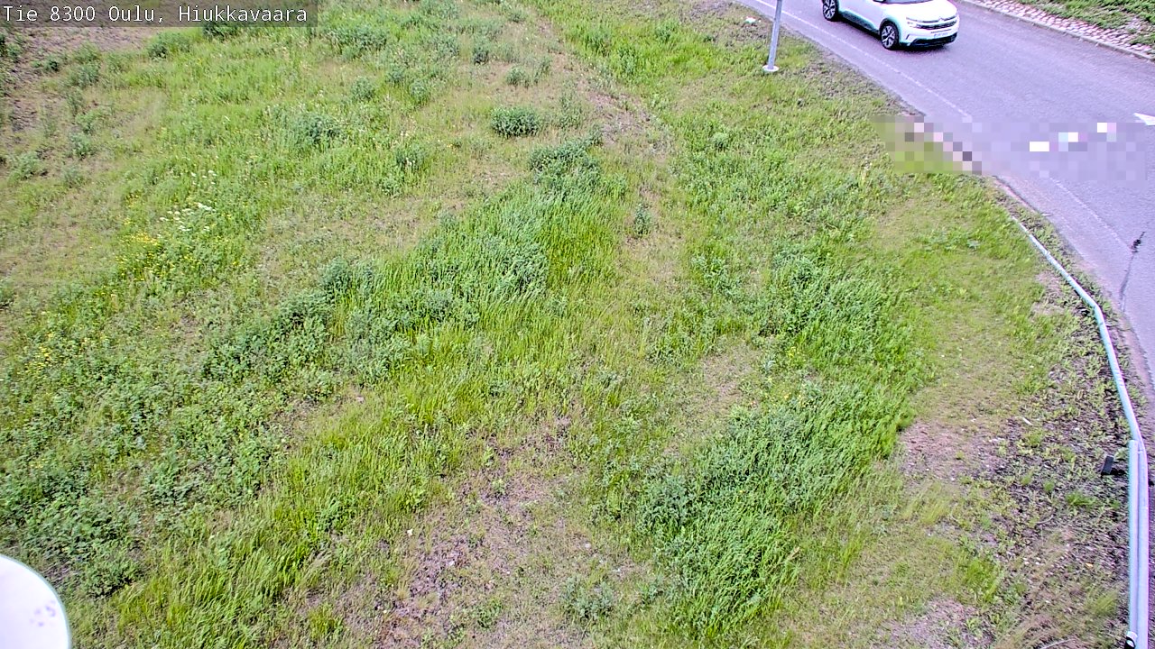 Weather Camera Image road 8300 Oulu Hiukkavaara, Oulu, Pohjois-Pohjanmaa