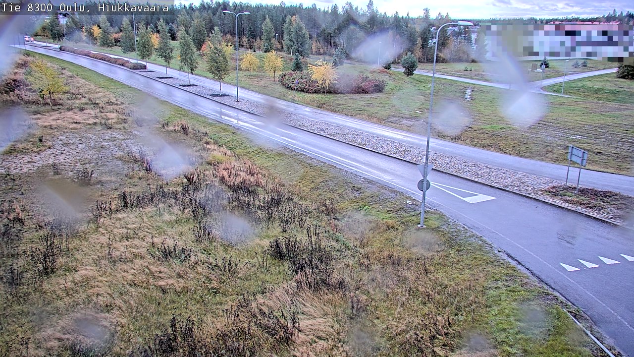 Weather Camera Image väg 8300 Oulu Hiukkavaara, Oulu, Pohjois-Pohjanmaa