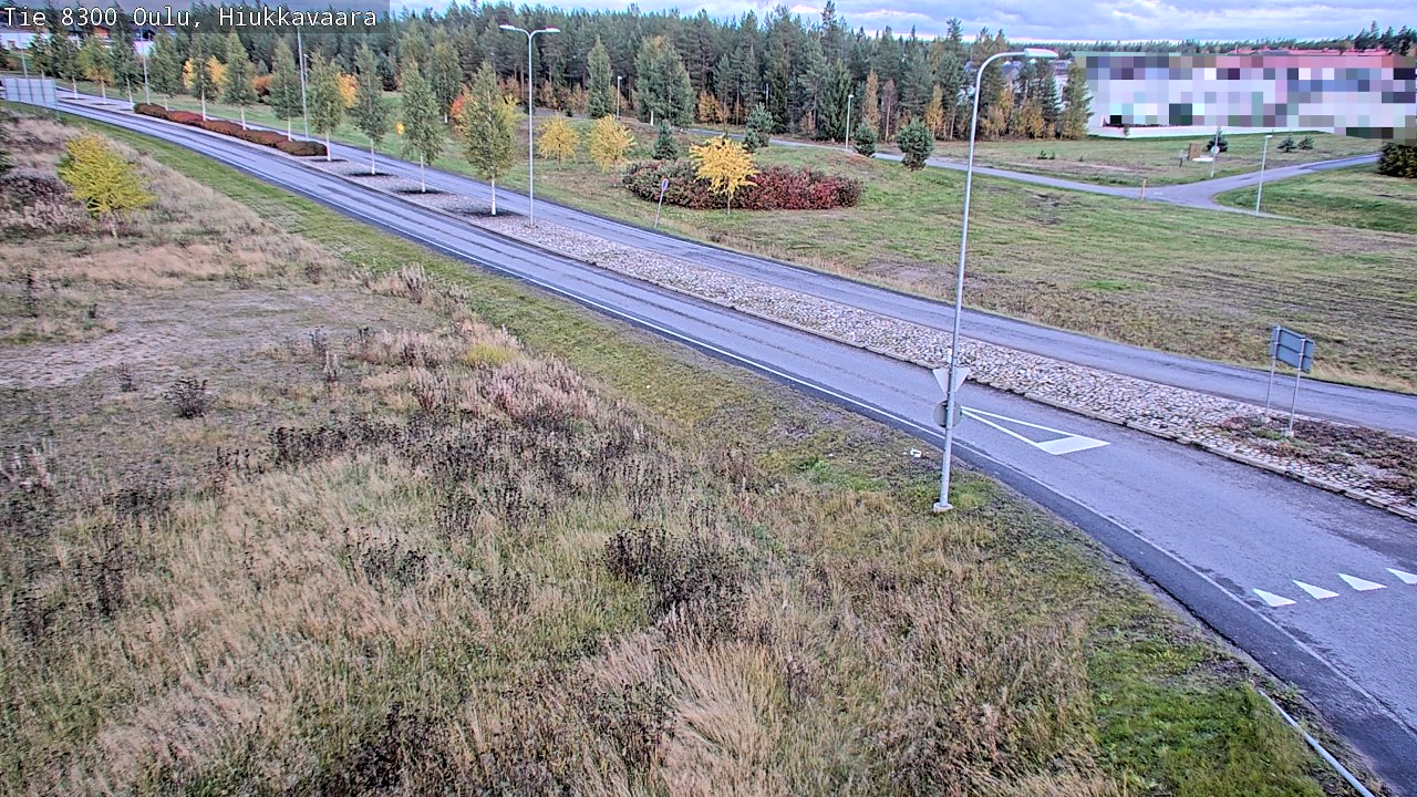 Weather Camera Image väg 8300 Oulu Hiukkavaara, Oulu, Pohjois-Pohjanmaa