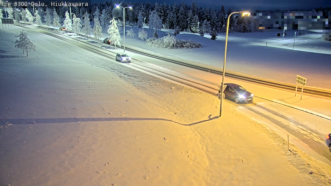 Kelikamerat Kuva tie 8300 Oulu Hiukkavaara, Oulu, Pohjois-Pohjanmaa