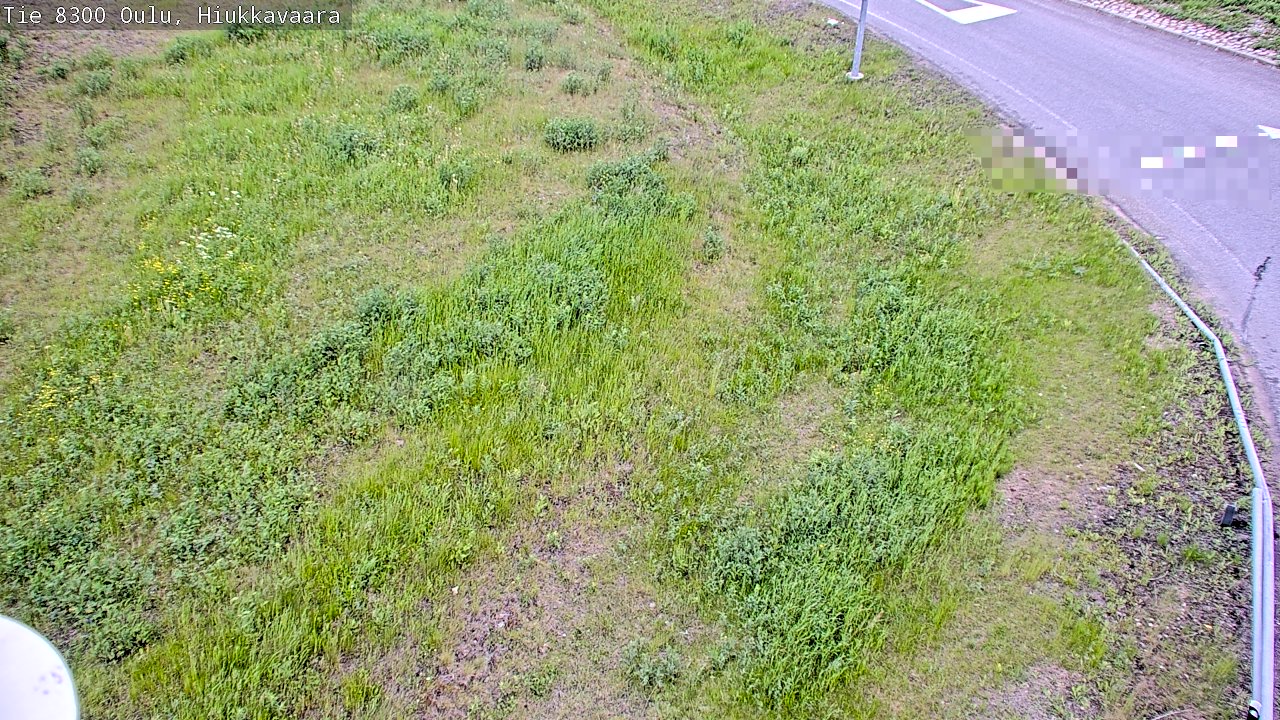 Weather Camera Image väg 8300 Oulu Hiukkavaara, Oulu, Pohjois-Pohjanmaa