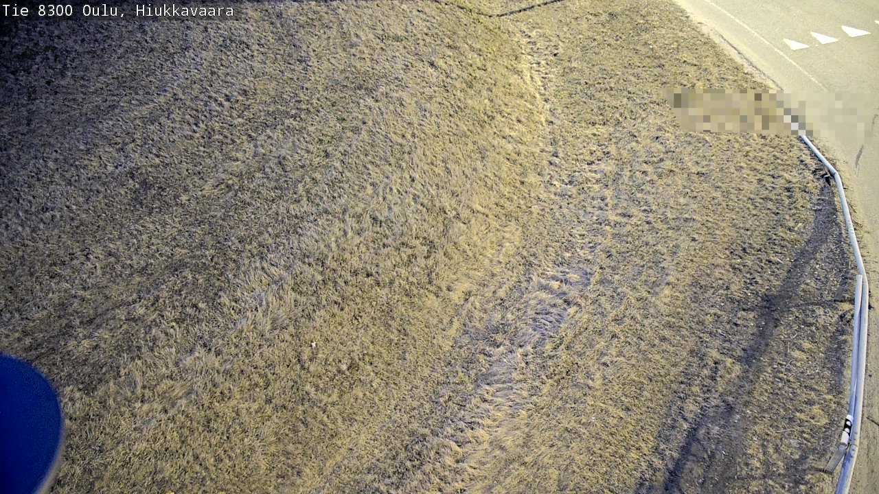 Weather Camera Image väg 8300 Oulu Hiukkavaara, Oulu, Pohjois-Pohjanmaa