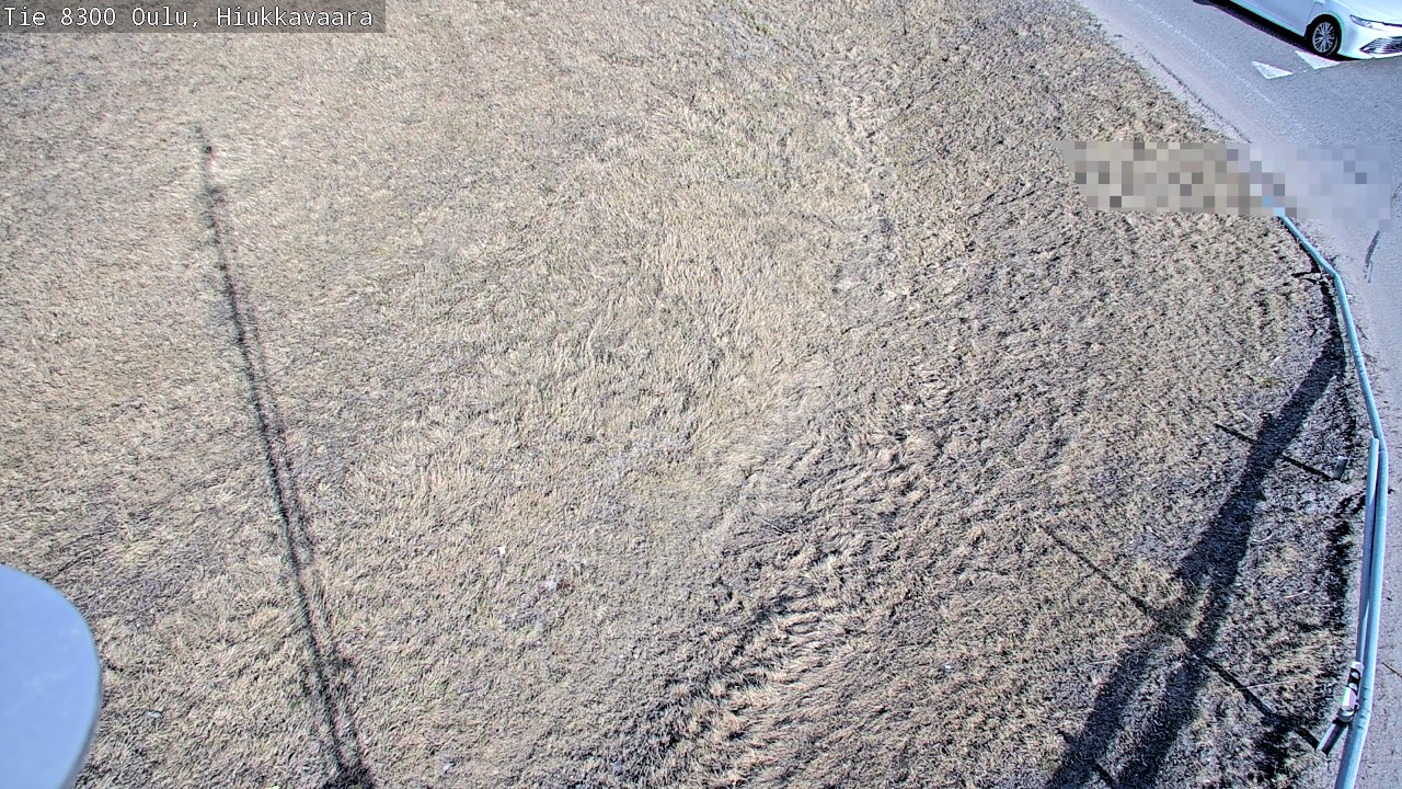 Weather Camera Image väg 8300 Oulu Hiukkavaara, Oulu, Pohjois-Pohjanmaa