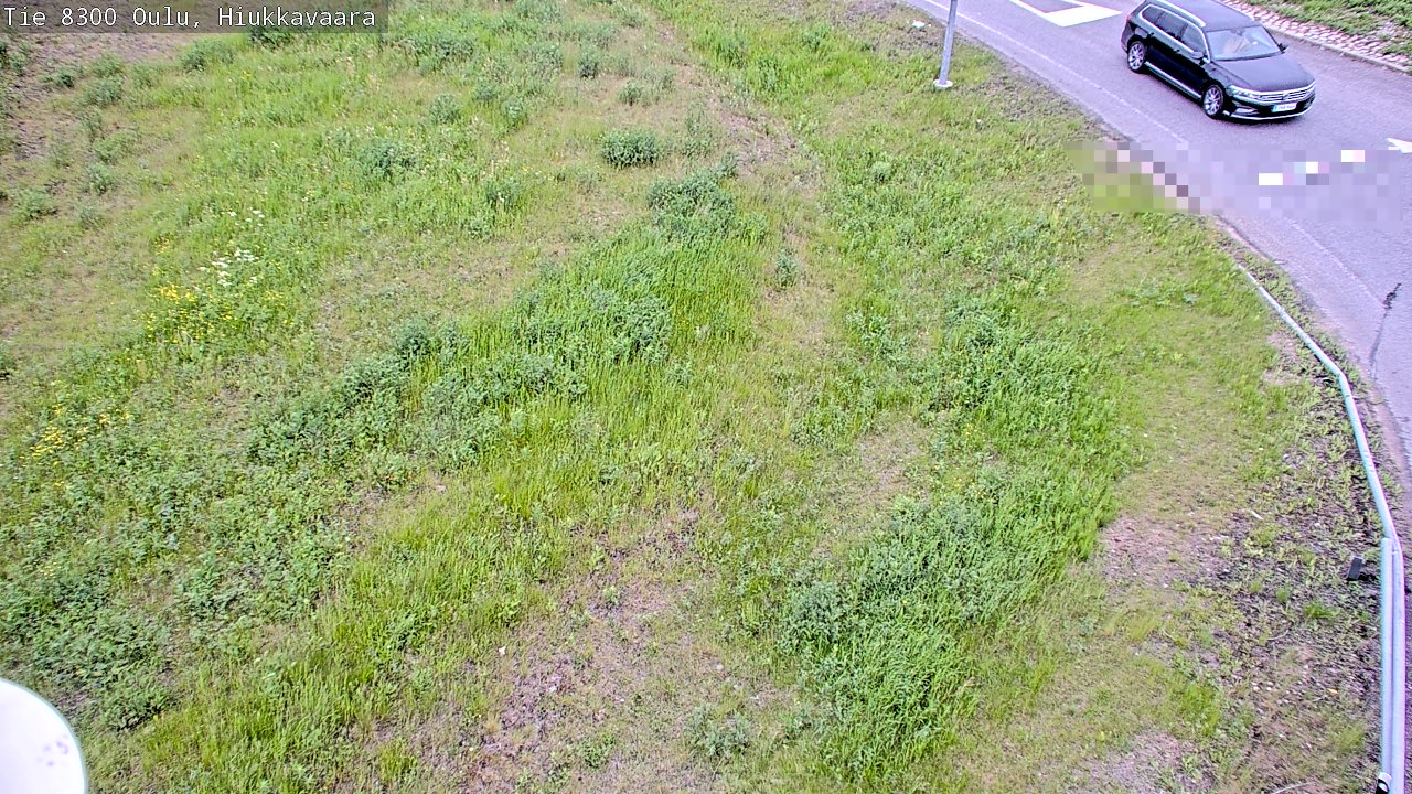 Weather Camera Image väg 8300 Oulu Hiukkavaara, Oulu, Pohjois-Pohjanmaa