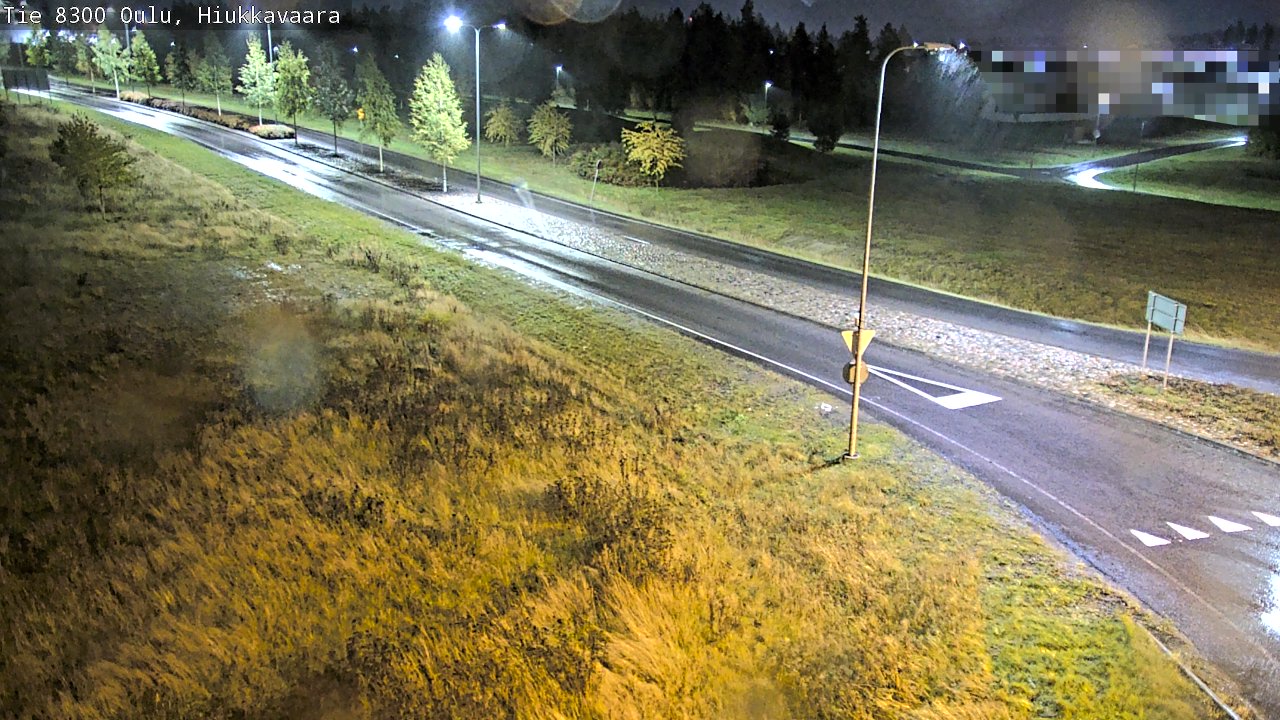Weather Camera Image väg 8300 Oulu Hiukkavaara, Oulu, Pohjois-Pohjanmaa