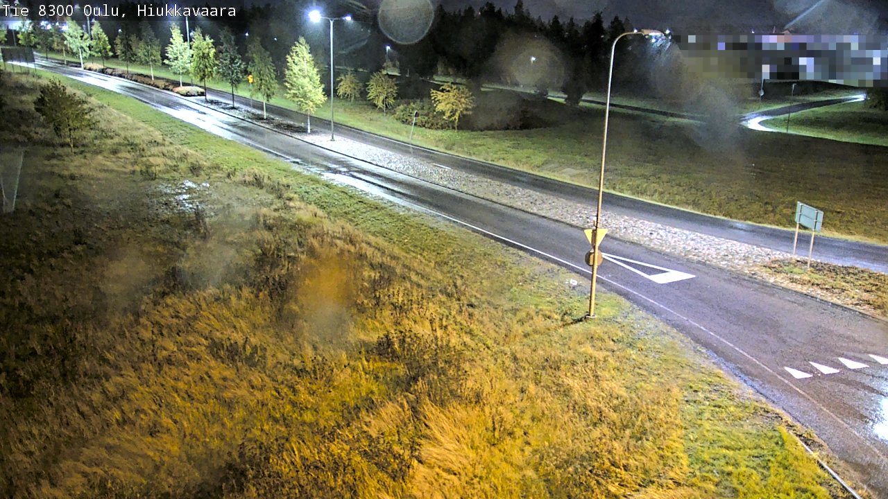 Weather Camera Image väg 8300 Oulu Hiukkavaara, Oulu, Pohjois-Pohjanmaa