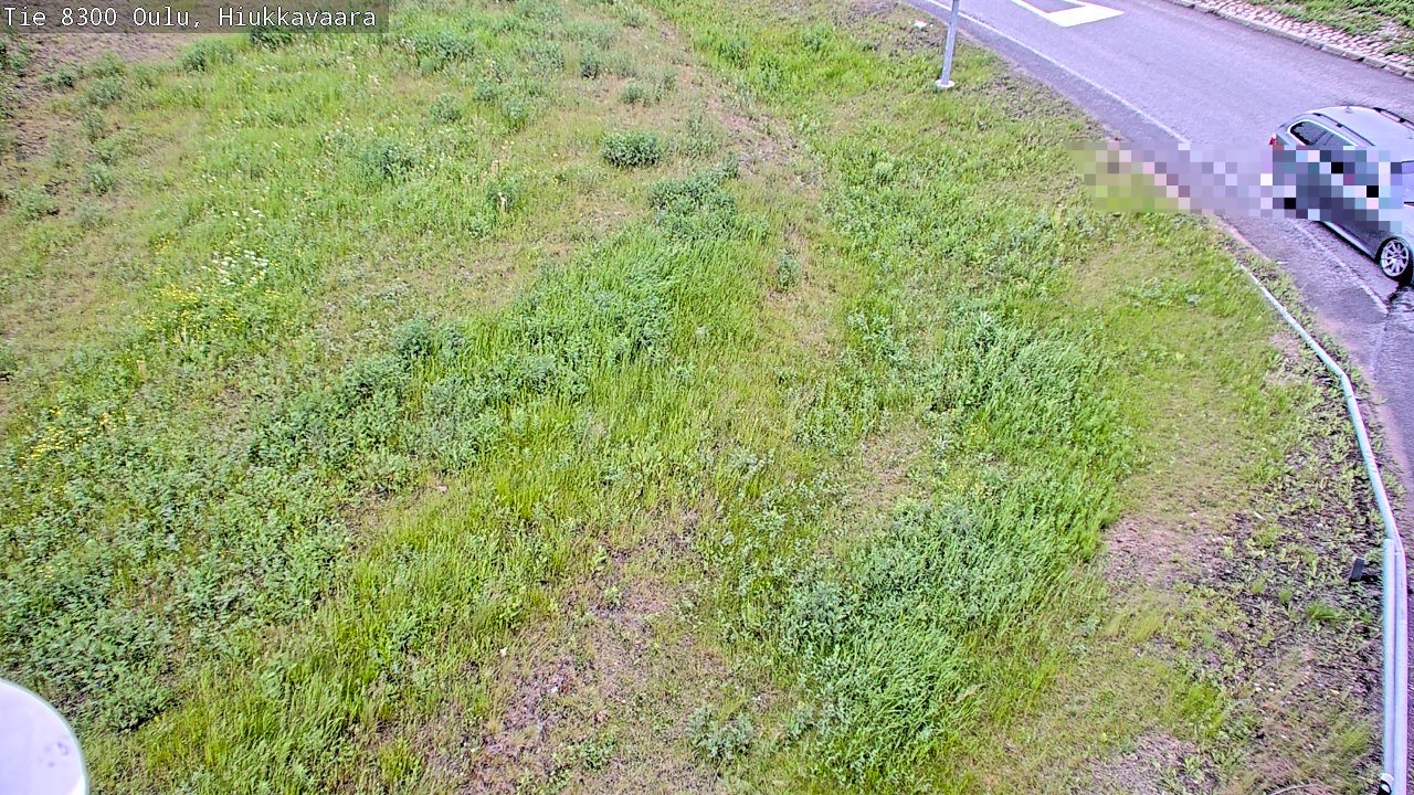 Weather Camera Image väg 8300 Oulu Hiukkavaara, Oulu, Pohjois-Pohjanmaa