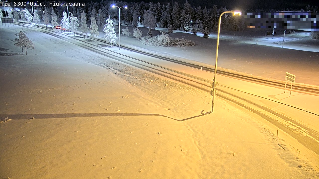 Kelikamerat Kuva tie 8300 Oulu Hiukkavaara, Oulu, Pohjois-Pohjanmaa