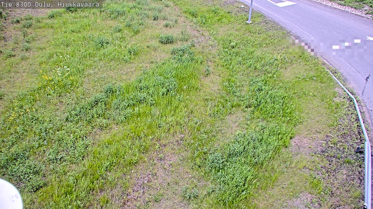 Weather Camera Image väg 8300 Oulu Hiukkavaara, Oulu, Pohjois-Pohjanmaa