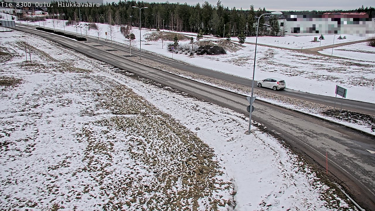 Weather Camera Image väg 8300 Oulu Hiukkavaara, Oulu, Pohjois-Pohjanmaa