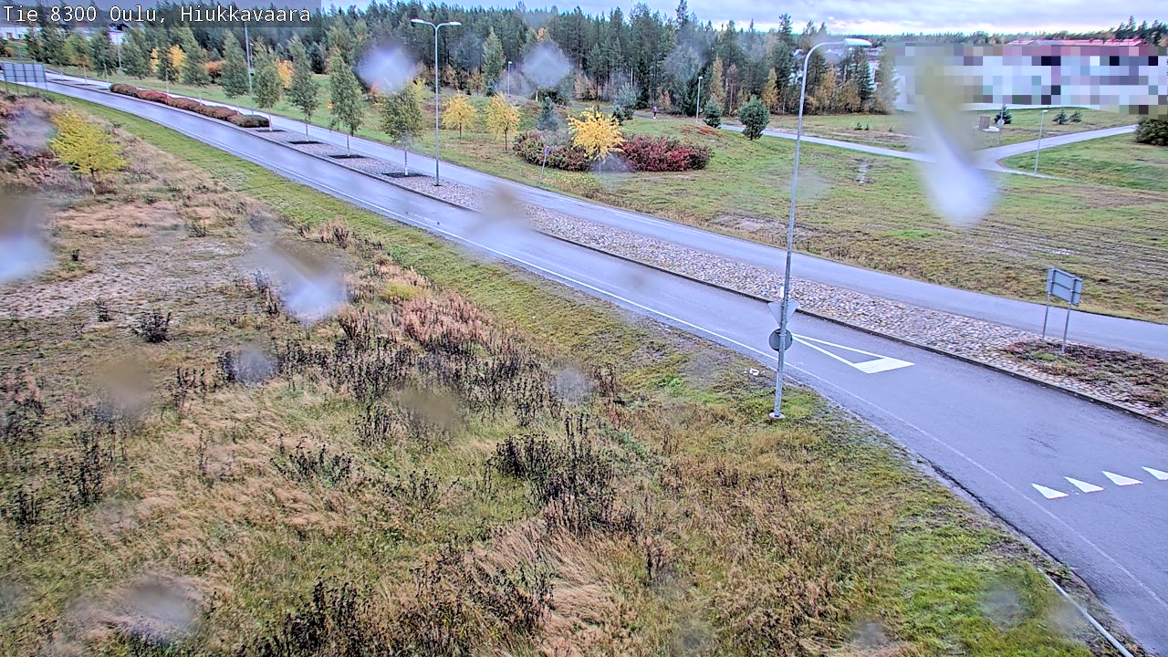 Weather Camera Image väg 8300 Oulu Hiukkavaara, Oulu, Pohjois-Pohjanmaa