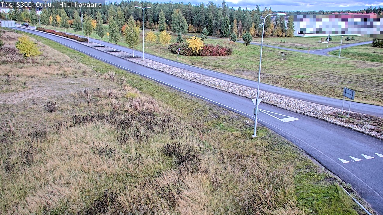 Weather Camera Image väg 8300 Oulu Hiukkavaara, Oulu, Pohjois-Pohjanmaa