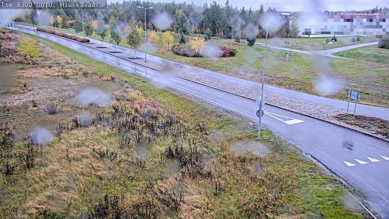 Weather Camera Image väg 8300 Oulu Hiukkavaara, Oulu, Pohjois-Pohjanmaa