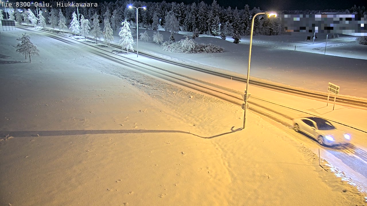 Kelikamerat Kuva tie 8300 Oulu Hiukkavaara, Oulu, Pohjois-Pohjanmaa