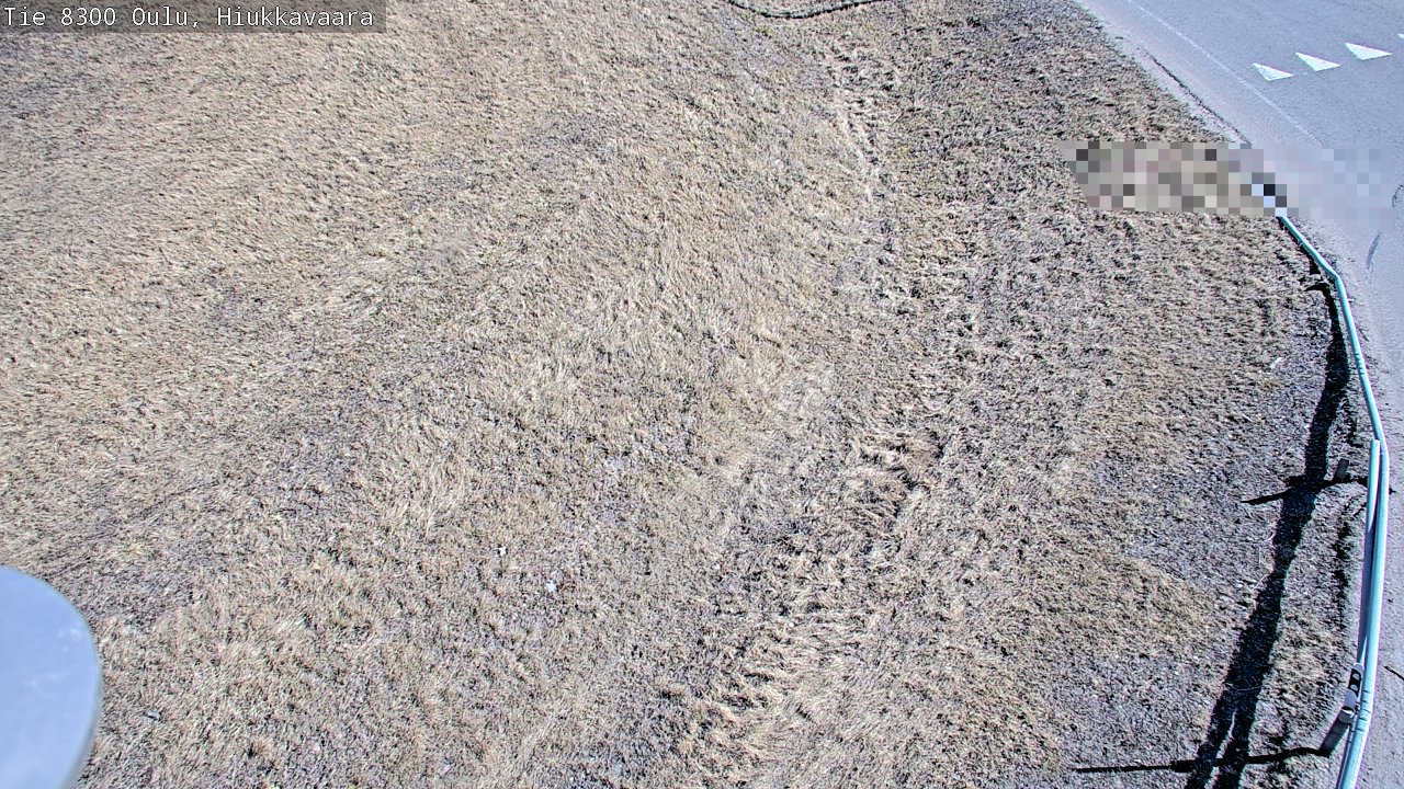 Weather Camera Image väg 8300 Oulu Hiukkavaara, Oulu, Pohjois-Pohjanmaa