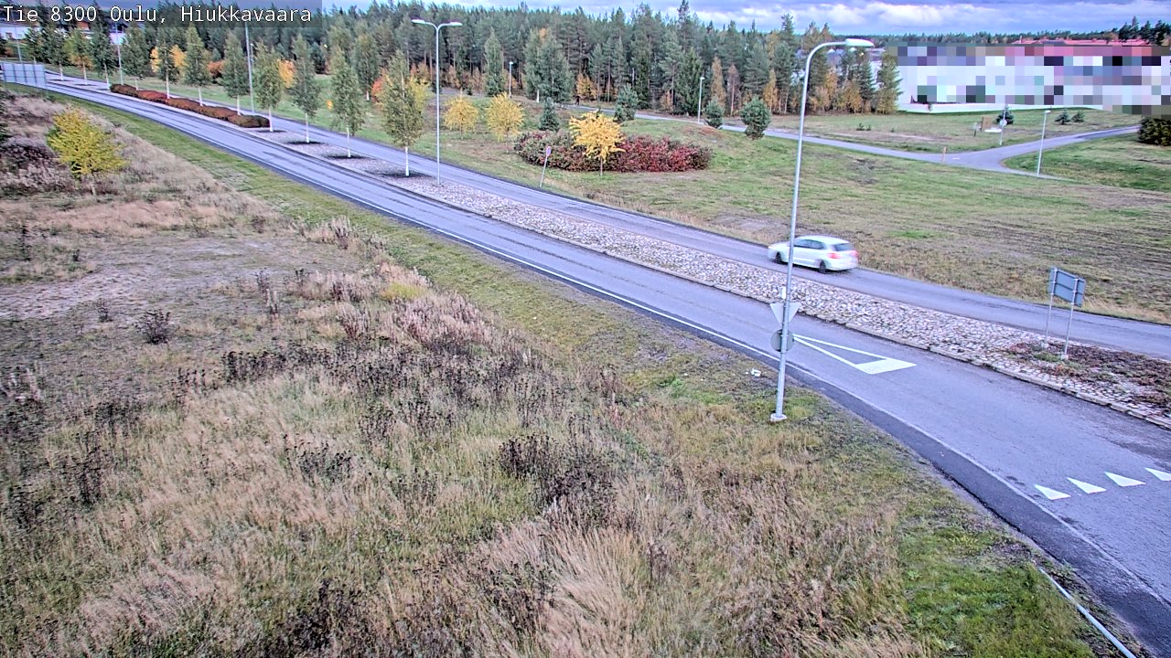 Weather Camera Image väg 8300 Oulu Hiukkavaara, Oulu, Pohjois-Pohjanmaa