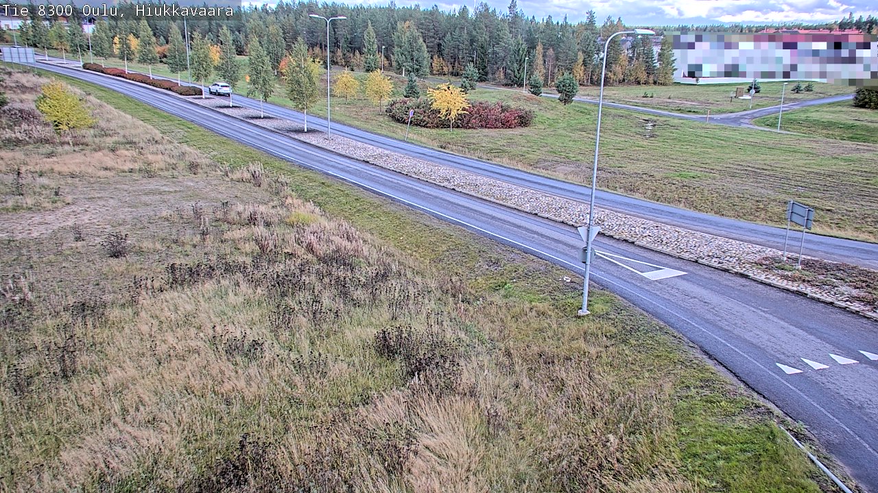 Weather Camera Image väg 8300 Oulu Hiukkavaara, Oulu, Pohjois-Pohjanmaa