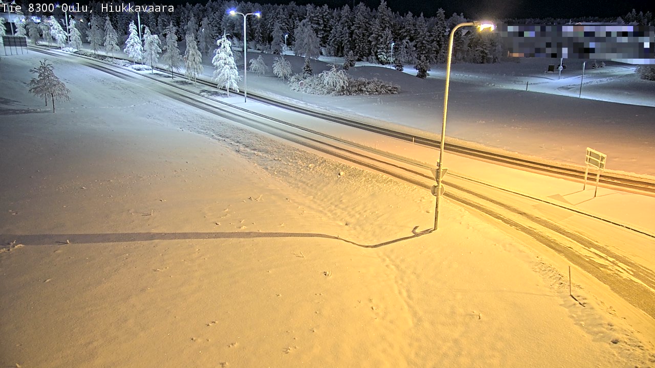 Kelikamerat Kuva tie 8300 Oulu Hiukkavaara, Oulu, Pohjois-Pohjanmaa