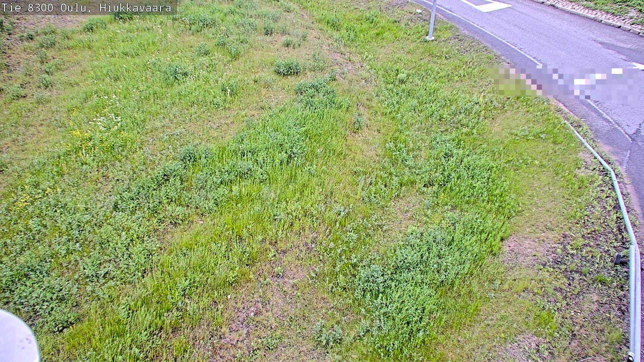 Weather Camera Image väg 8300 Oulu Hiukkavaara, Oulu, Pohjois-Pohjanmaa