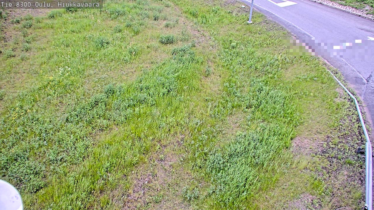 Weather Camera Image väg 8300 Oulu Hiukkavaara, Oulu, Pohjois-Pohjanmaa