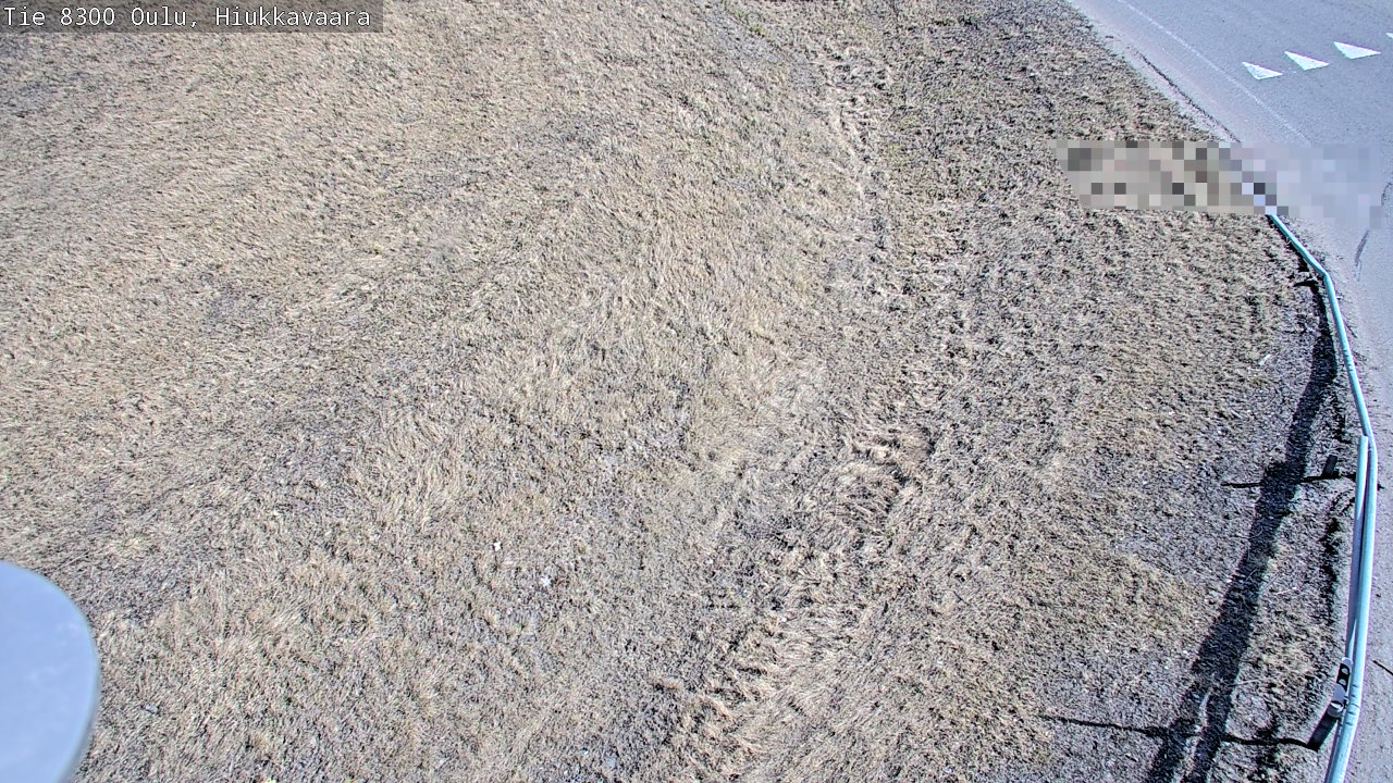 Weather Camera Image väg 8300 Oulu Hiukkavaara, Oulu, Pohjois-Pohjanmaa